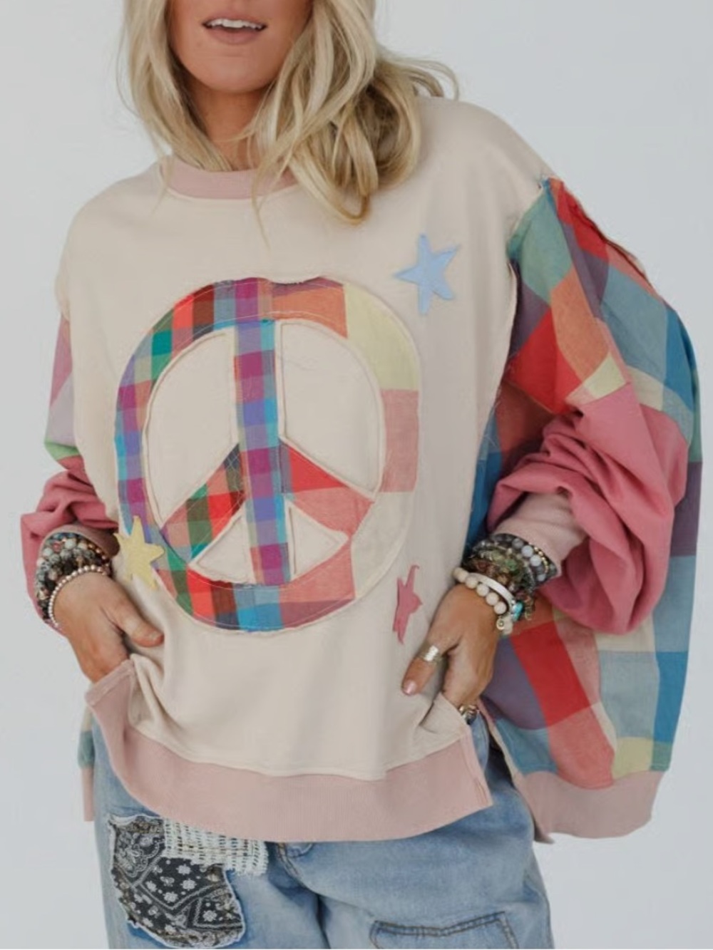 NEW sage + fig Star Soul Peace Top size: M